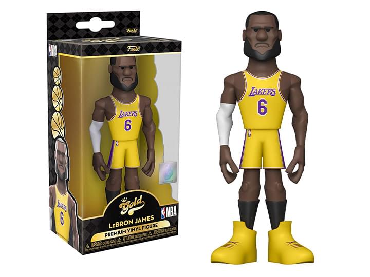 Lebron James LA Lakers GOLD Funko Pop! 12in Premium Vinyl Figure - Yellow  Jersey