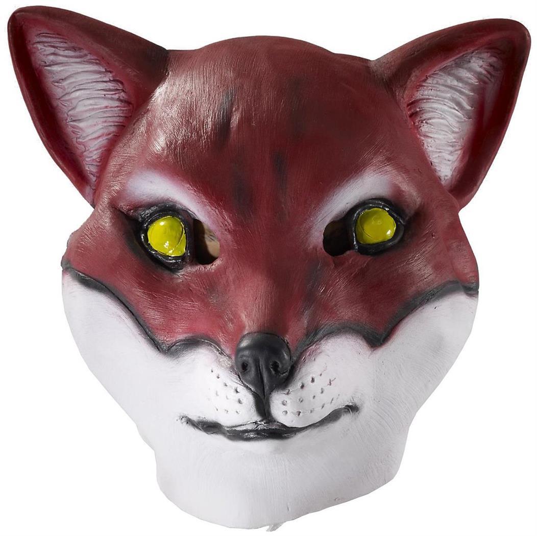 Deluxe Latex Animal Mask Adult Red Fox