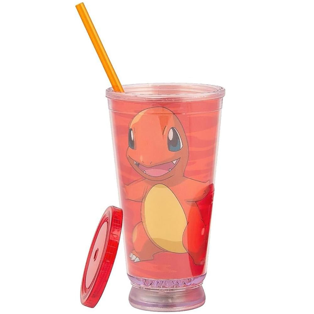 Pokemon Eevee 18oz Carnival Cup W Floating Confetti Pokeballs