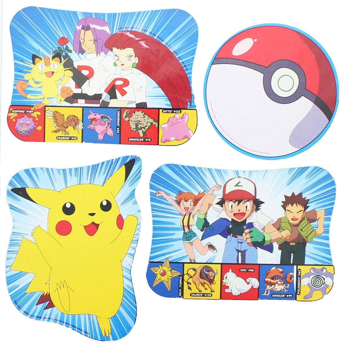 Pokemon Kids Coloring Art Set with Stickers and Stampers