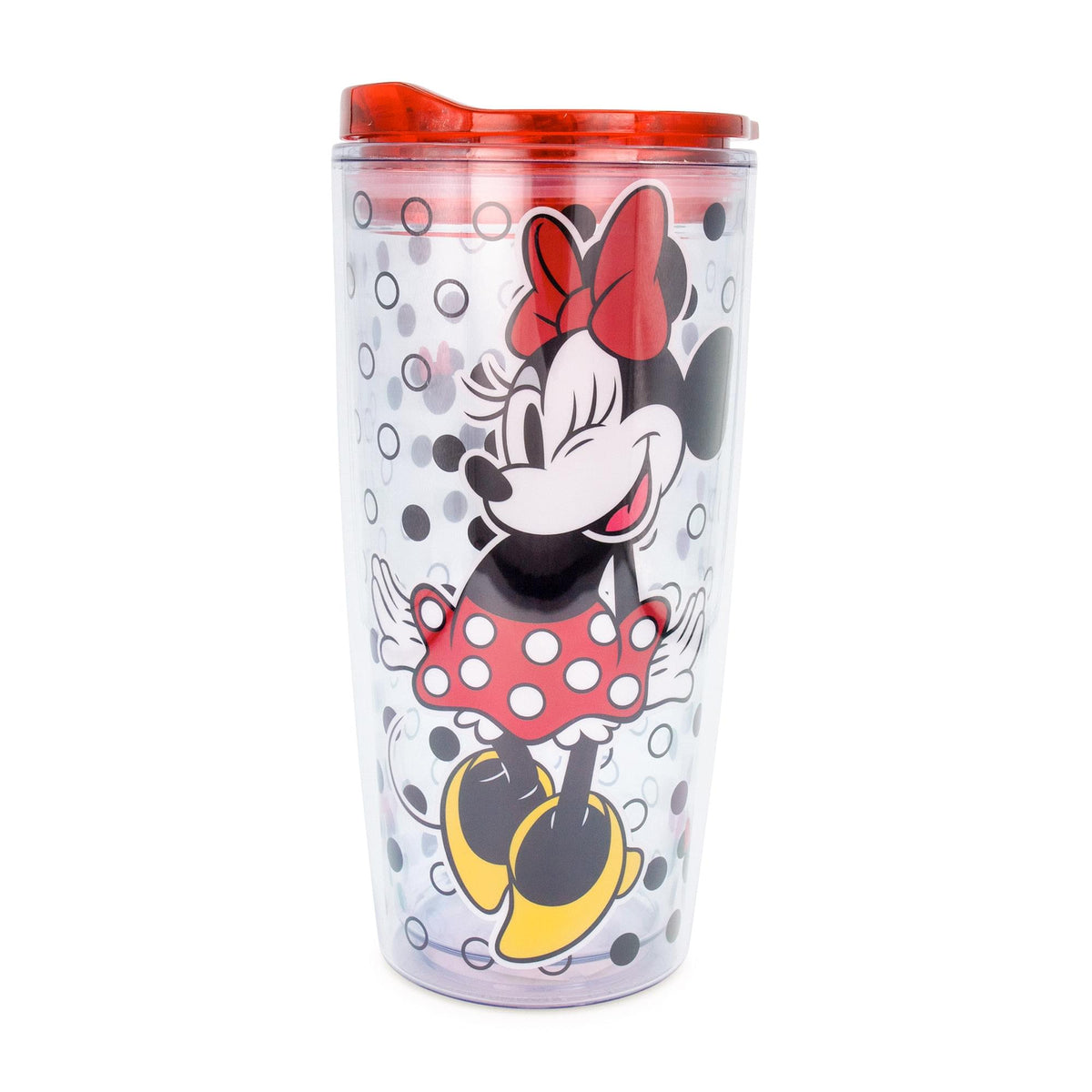 Disney Mickey and Minnie Mouse Teardrop Stemless Wine Glass