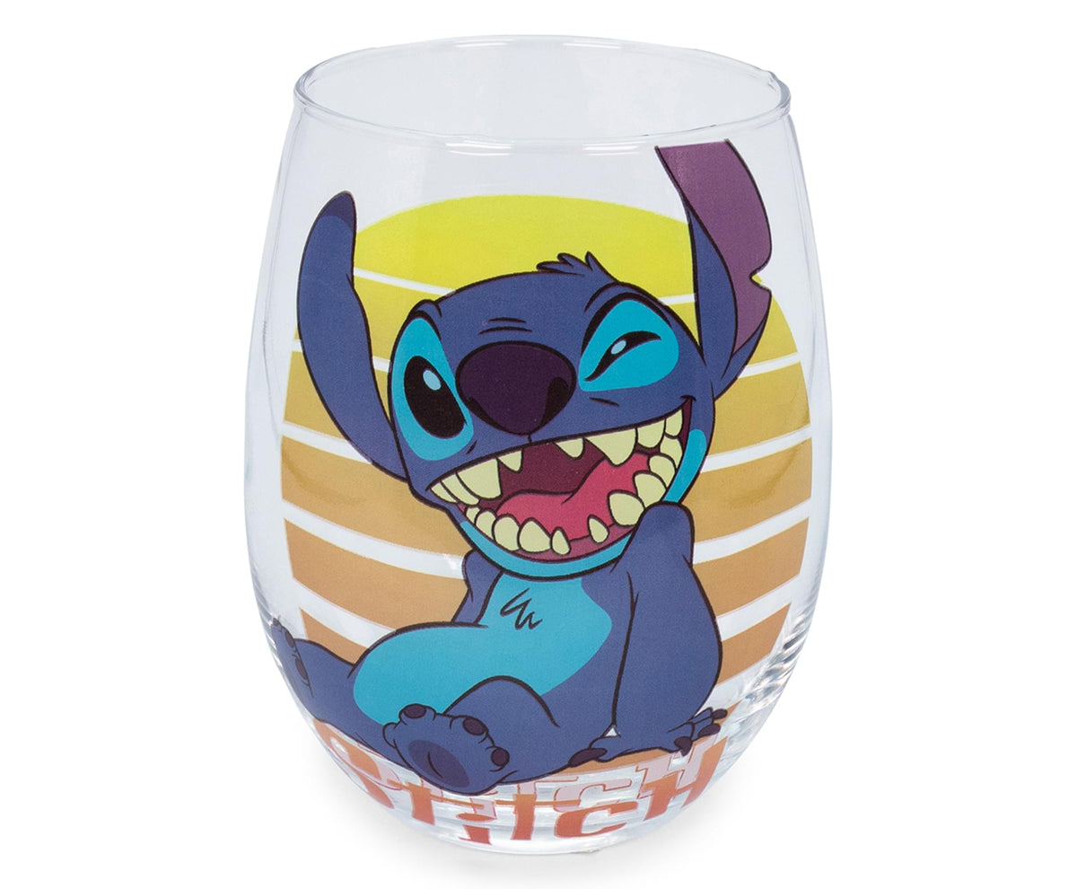 Disney The Fox and The Hound 20-Ounce Teardrop Stemless Wine Glass | Set of 2