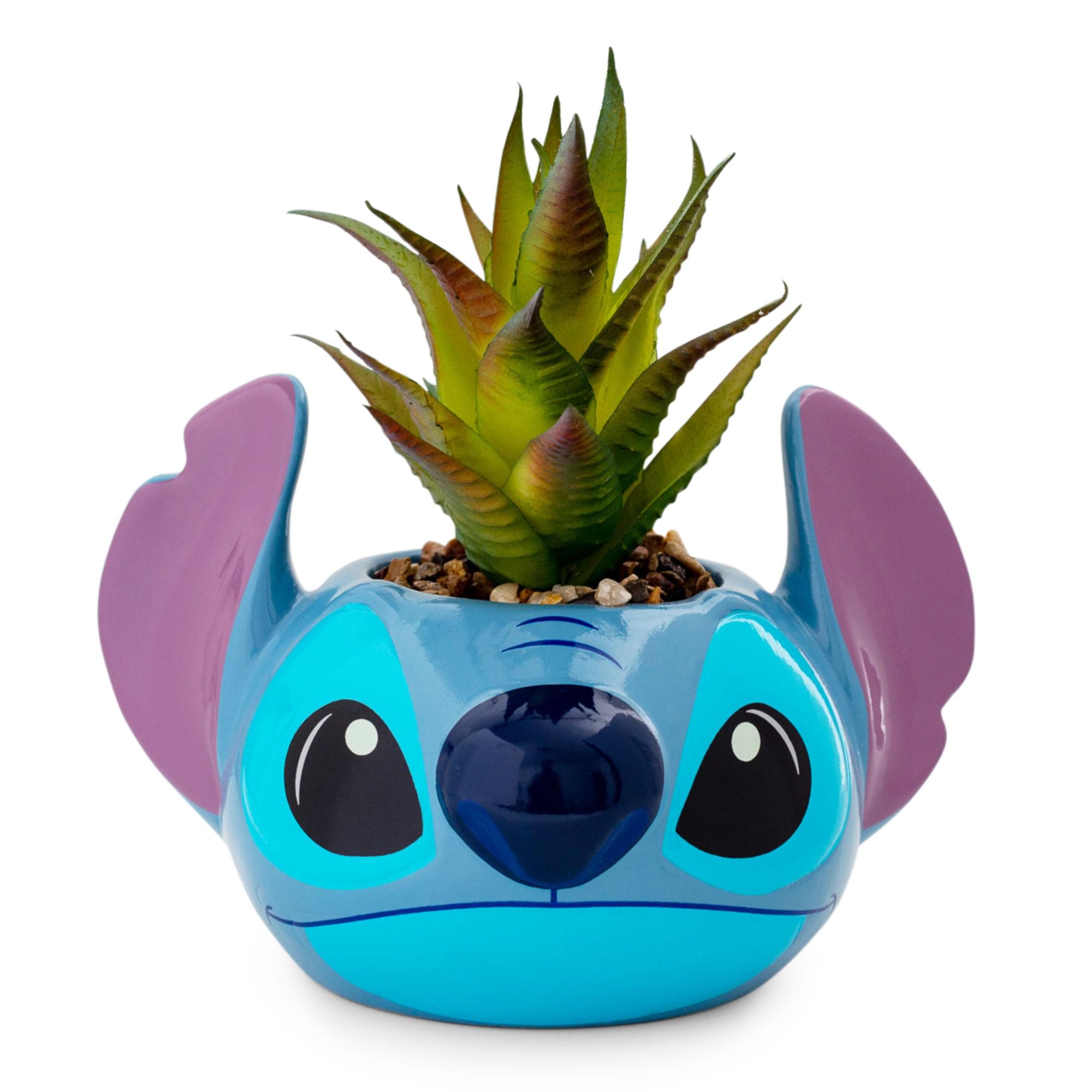 Disney Stitch Face Large Ceramic Planter | 5x5x7 Inches - ToyHo.com