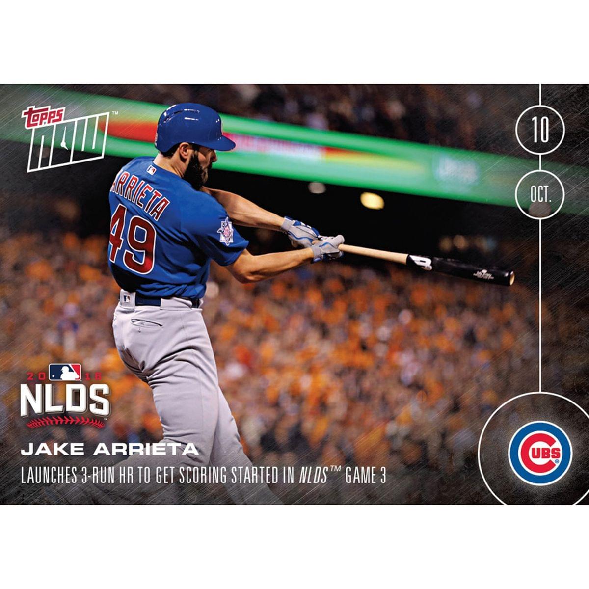 MLB Chicago Cubs Zobrist, Baez, Contreras #571 Topps Now Trading Card
