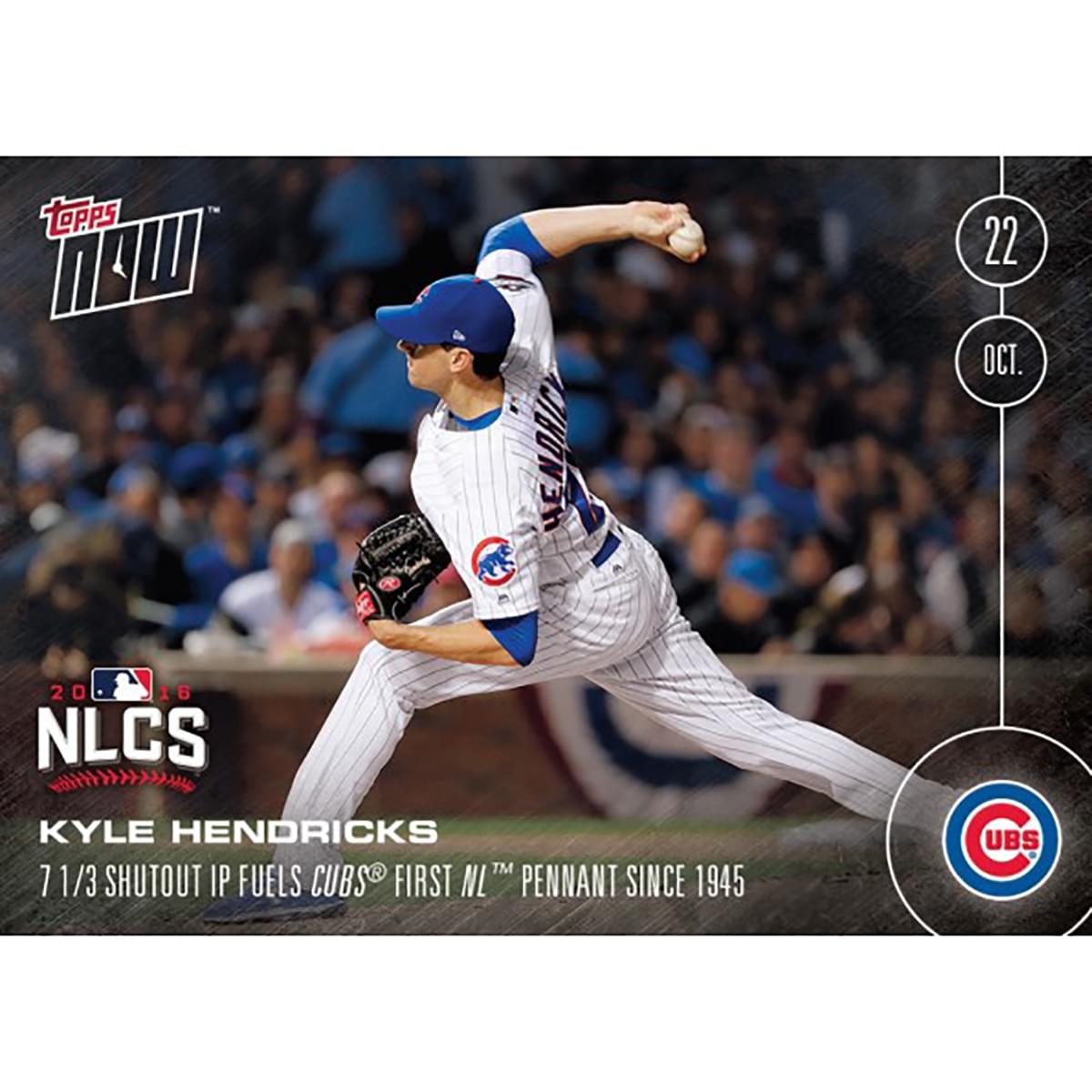 MLB Chicago Cubs Zobrist, Baez, Contreras #571 Topps Now Trading Card