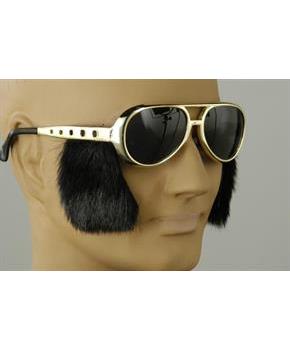 Rock N Roll Costume Glasses With Sideburn