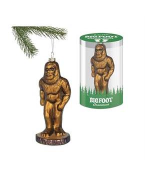 Big Foot Glass Ornament