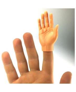 Hand Finger Puppet Gag Item