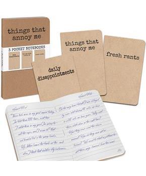 Grump, Things That Annoy Me: Set of 3 Notebooks
