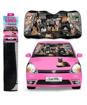 Auto Sunshade, Car Full Of Cats