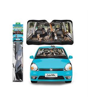 Car Full of Squirrels 50" x 27-1/2" Auto Sunshade