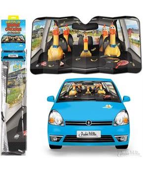 Car Full of Rubber Chickens Auto Sunshade