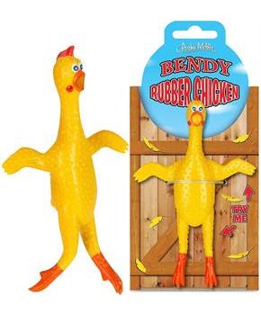 Bendy 5 Inch Rubber Chicken Toy