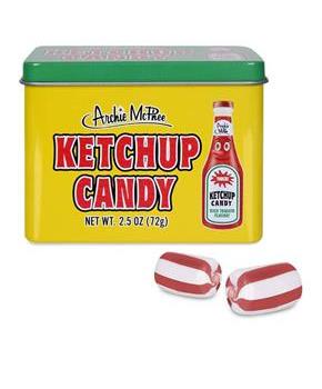 Ketchup Flavored Sugar Candy 2.5oz with Collector Tin