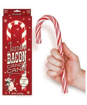 Jumbo 10.25" Bacon Flavored Candy Cane