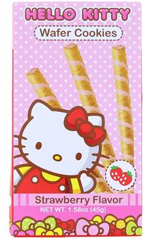 Hello Kitty Strawberry Wafer Cookies | 1.58 Ounce Pack