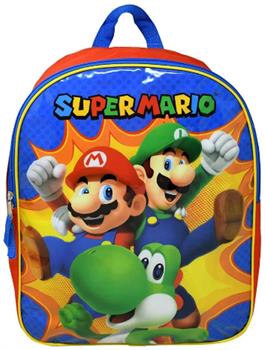 Super Mario 15 Inch Kid's Backpack | Mario, Luigi, & Yoshi
