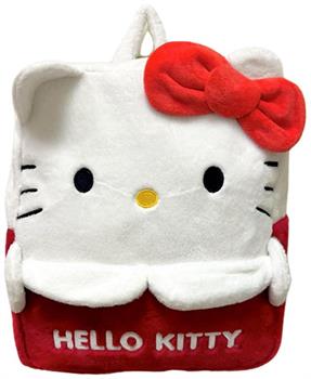 Sanrio Hello Kitty 16 Inch Embroidered Plush Backpack