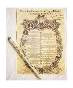 Historic U.S. Document Reproduction: Ben Franklin