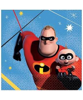 Disney/Pixar Incredibles 2 5" Beverage Napkins, 16-Pack