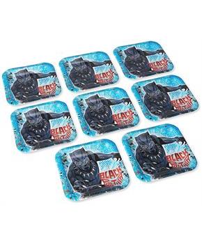 Marvel Black Panther 7" Square Paper Party Plates, 8-Pack