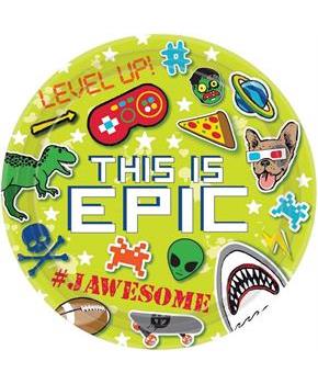 Epic Party 9" Square Paper Party Plates, 8-Pack