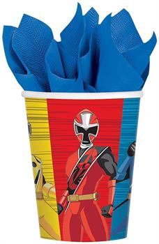 Power Rangers Ninja Steel 9oz Paper Party Cups, 8-Pack