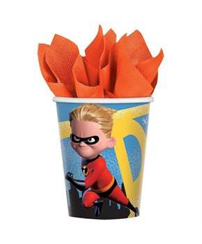 Diney/Pixar Incredibles 2 9oz Paper Party Cups, 8-Pack