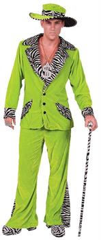 Green Pimp Adult Costume & Hat
