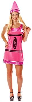 Women's Pink Crayon Costume Dress