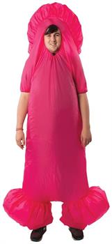 Inflatable Penis Adult Costume Bodysuit
