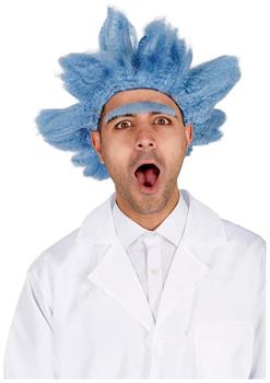 Mad Scientist Adult Costume Wig with Unibrow | One Size