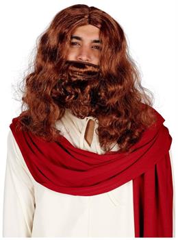 Jesus Adult Costume Wig & Beard Set