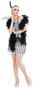Silver Flapper Adult Costume - Large