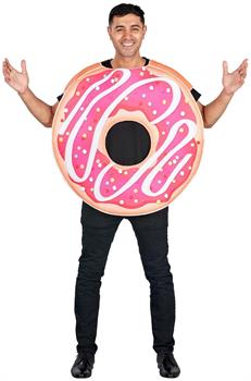 Pink Donut Adult Costume | One Size