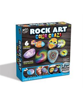 Rock Art Color Craze DIY Craft Kit | Includes 2 lbs of Premium Rock