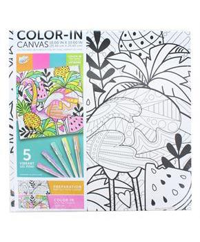 Coloring Canvas with Gel Pens | Fruit