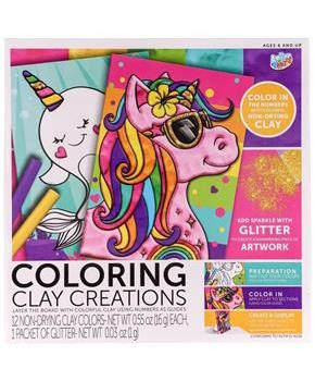 Coloring Clay Creations Design Kit | Unicorn