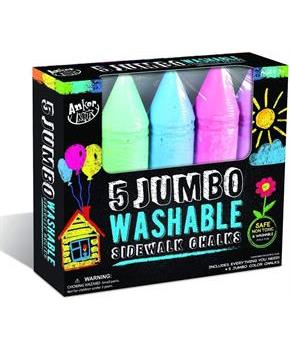 Jumbo Washable Sidewalk Chalk | 5 Pack