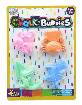 Shaped Sidewalk Chalk | 4 Pack