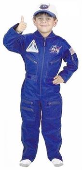 Jr. NASA Flight Suit & Embroidered Cap Costume Child Toddler