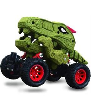 Aeromax Dino-Faur Pull Back Dinosaur Truck | Green