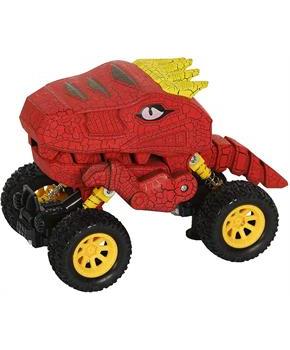 Aeromax Dino-Faur Pull Back Dinosaur Truck | Red
