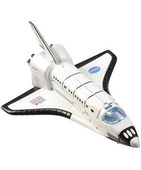 Aeromax Pull Back 6 Inch Die Cast Space Shuttle With Lights & Sound