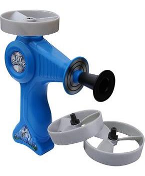 Aeromax Sky Scrapers Flying Disc Launcher | Silver Streak Edition