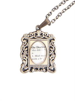 Doctor Who Antique Frame Necklace