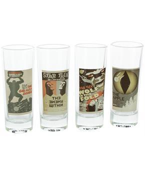 Star Trek: TOS Fine Art Shot Glasses, Set of 4