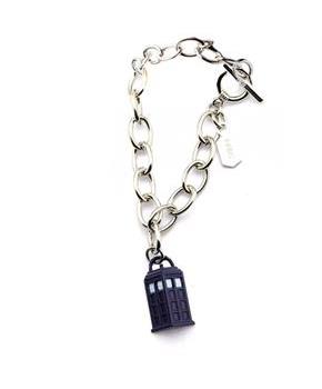 Dr. Who TARDIS Charm Bracelet with Toggle Clasp