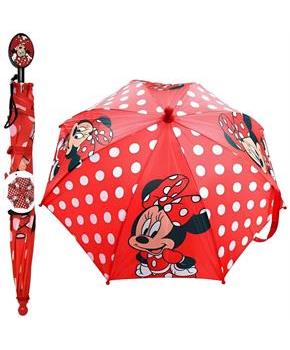 Disney Minnie Mouse 21-Inch Kid's Umbrella With Clamshell Handle