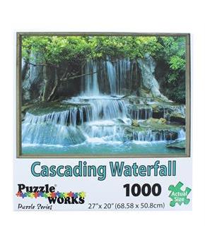 PuzzleWorks 1000 Piece Jigsaw Puzzle | Cascading Waterfall
